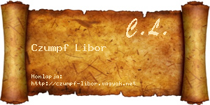 Czumpf Libor névjegykártya